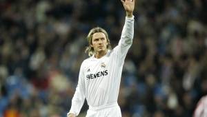 David Beckham en su etapa como jugador del Real Madrid.