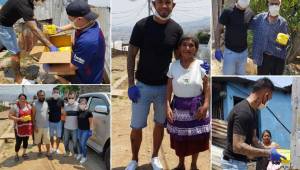 El volante del Marathón, Carlos 'Chino' Discua y unos amigos tuvieron la voluntad de ayudar a familias pobres de la capital de la república.