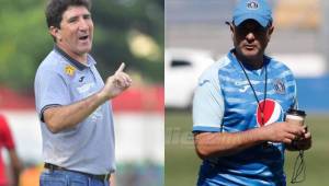 Héctor Vargas y Diego Vázquez son dos de los entrenadores argentinos con alto temperamento en el fútbol hondureño.