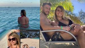 La novia del futbolista extranjero del Olimpia se fue a conocer las playas de Roatán y ha encendido las redes sociales con sus fotos.