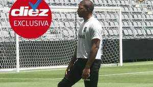 El portero hondureño Luis 'Buba' López durante los entrenamientos de Los Ángeles FC de la MLS en su nuevo estadio. Foto cortesía