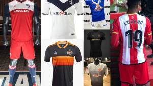 Así de bonitas son las camisas que visten los legionarios hondureños en este 2018. Houston Dynamo tiene una de las más vistosas.