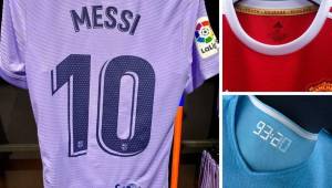 En la presentación de la nueva camisa del Barcelona se resalta la ausencia de una estrella. Manchester United y City también lanzan su piel.