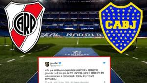 Un aficionado de River Plate predijo que la final contra Boca se jugaría en el Santiago Bernabéu.