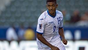 El delantero de la Selección de Honduras, Choco Lozano, no estará con la Bicolor para los partidos eliminatorios contra México y Panamá de junio. Foto Archivo