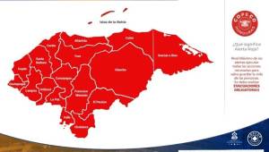 Este día se ha decretado alerta roja en toda Honduras por Eta.