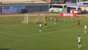 Israel Silva celebró a lo grande su gol ante el Juticalpa.
