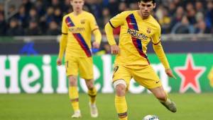 Carles Aleñá jugó ante el Inter de Milan por Champions League.