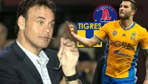 David Faitelson cargó contra Tigres y se llevó de encuentro al francés Gignac.