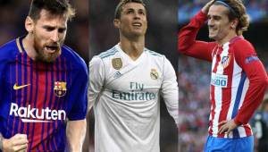 Lionel Messi, Cristiano Ronaldo y Antoine Griezmann son de los goleadores del certamen.