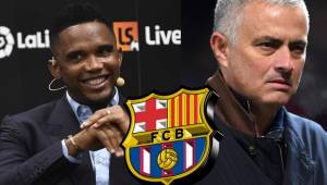 Samuel Eto'o es un ídolo del Barcelona y ha recomendado fichar a Mourinho como entrenador.