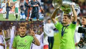 El emblemático portero del Real Madrid y de la selección española, Iker Casillas, anunció este martes que cuelga los guantes tras 21 años en la élite del fútbol, en los que lo ha ganado todo en club y selección, entrando en la leyenda del fútbol mundial.