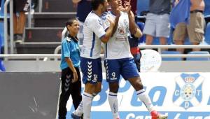 El delantero Anthony 'Choco' Lozano no vendrá a la Selección de Honduras ya que estará disputando los playoffs eliminatorios con el Tenerife. Foto cortesía