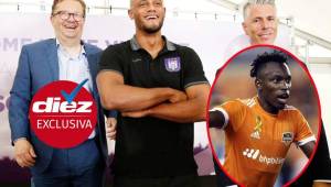 El entrenador del Anderlecht, Vincent Kompany, quien fue jugador del Manchester City y la selección belga, se puso en contacto con el delantero Alberth Elis.