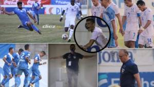 Te presentamos imágenes que no se vieron en la transmisión de TV durante el amistoso de Honduras ante Nicaragua. La frustración de Fabián Coito, caras largas en los jugadores de Honduras y la dura entrada a Rubilio Castillo. Fotos: Johnny Magallanes y cortesía de Fenafuth.