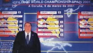 Rafael Ferrari posaba en la gala del Mundial de Clubes en el 2001.