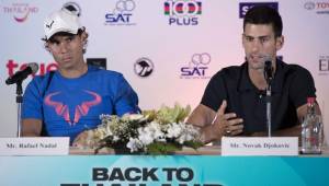 Rafa Nadal y Novak Djokovic jugarán un partido de exhibición en Bangkok y lo presentaron.