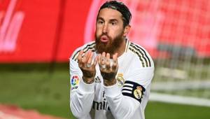 Así celebró Sergio Ramos, capitán del Real Madrid, su gol de penal ante el Getafe.