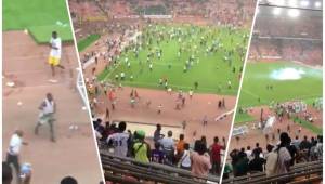Tremendo zafarrancho en Nigeria tras quedar eliminados del Mundial: hinchas ingresaron al campo para destruir todo