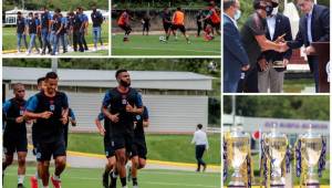 La junta directiva del Olimpia inauguró este jueves su Centro de Alto Rendimiento José Rafael Ferrari. Repasamos las primeras imágenes del evento especial y posterior entrenamiento.