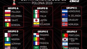 Un total de 24 selecciones se repartieron en seis grupos para la Copa del Mundo que se disputará este año en Polonia.