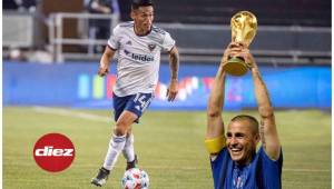 Andy Najar en uno de sus juegos con el DC United en la Major League Soccer.