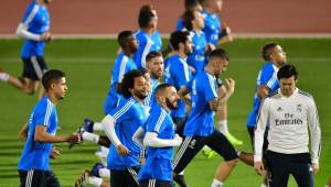 El equipo merengue realizó este lunes su primer entrenamiento en Abu Dabi.