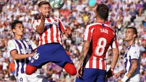 Enfrentamiento entre Atlético de Madrid y Valladolid. Foto AFP