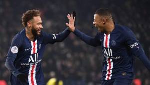 Neymar y Mbappé en uno de sus encuentros con el PSG.