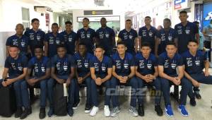 La Sub-20 de Honduras se marchó este día a Uruguay para prepararse durante nueve días en ese país y jugar contra su similar de ese país.