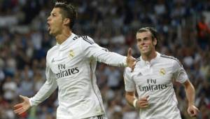El Real Madrid goleó (5-1) al Elche con cuatro goles de Cristiano Ronaldo y uno de Gareth Bale. Foto AFP