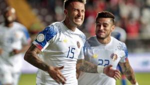 Francisco Calvo abrió la cuenta para los ticos en el Ricardo Saprissa. Foto: AFP.