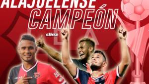 Alex López es nuevo campeón con Alajuelense del fútbol costarricense.