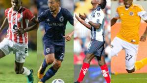 Brayan Beckeles, Roger Espinoza, Alberth Elis y Boniek García.