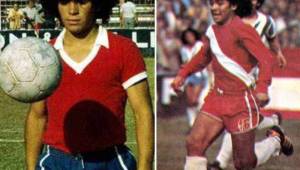 Diego Maradona el día de su debut, un 20 de octubre de 1976 contra Talleres.