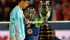Lionel Messi no brilló y Argentina se quedó sin el título de la Copa América la cual perdió ante Chile. Foto AFP