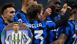 Inter derrotó a la escuadra de Cristiano Ronaldo y empata con el Milan en el liderato de la Serie A.