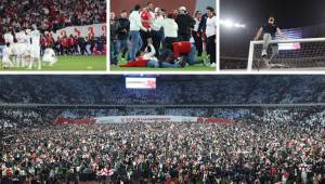 ¿Cómo se celebra una clasificación a la Eurocopa por primera vez en su historia? Georgia es un claro ejemplo. Locura total tras el triunfo en penales ante Grecia. Fotos: AFP.