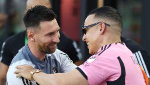 Messi y Daddy Yankee se saludaron en el último encuentro del Inter Miami.