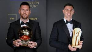 Lionel Messi y Dibu Martínez se llevaron los premios en el Balón de Oro.