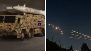 Irán ha compartido un video de los vehículos aéreos no tripulados y misiles utilizados en el ataque contra Israel este sábado.