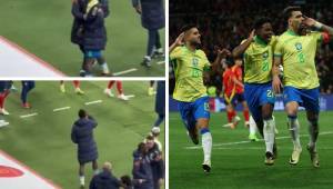 Te mostramos las mejores imágenes de la actividad de partidos por el mundo. El España-Brasil se calentó mucho y Vinicius volvió a estar involucrado en una bronca.