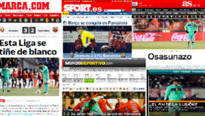 La portadas de varios medios de España tras la derrota del Barcelona.