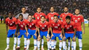 Selección de Costa Rica en uno de sus partidos eliminatorios en Concacaf.