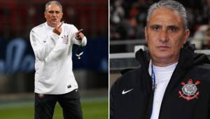 Brazil's coach Tite gives instructions during the Copa America football tournament final match against Peru at Maracana Stadium in Rio de Janeiro, Brazil, on July 7, 2019. (Photo by Juan MABROMATA / AFP)