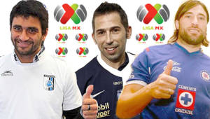 Carlos bueno (Querétaro), Raúl Tamudo (Pachuca) y Mariano Pavone (Cruz Azul).