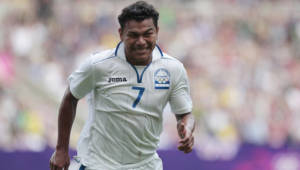 Mario Martínez marcó el primer gol del partido Honduras-Brasil.