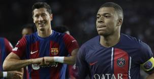 Robert Lewandowski y Kylian Mbappé son los principales goleadores del Barcelona y PSG, respectivamente.