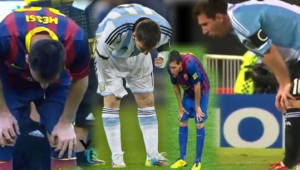 El miércoles ante Rumania Messi vomitó por sexta vez en un campo de fútbol y esto genera preocupación. Foto Agencias