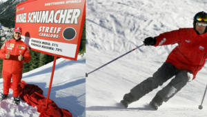 El alemán Michael Schumacher es un amante del esquí sobre hielo. (Foto: AFP)